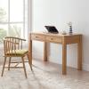 XUNTING Pc Desk Desk Home Office Furniture Table Computer Laptop Desk with 2 Drawers Study Workstation Writing Study Table Study Table(1.2 Meters) view 2