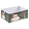 Bolaz Snowman and Bird Closet Organizers Storage Cubes Storage Bins Shelf Baskets Containers for Home Room Office,Square view 2