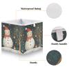 Bolaz Snowman and Bird Closet Organizers Storage Cubes Storage Bins Shelf Baskets Containers for Home Room Office,Square view 4