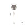 Jingzai202405 Soup Spoons Retro Matte Metal Soup Spoons 2-Piece Premium Stainless Steel Spoons Round Spoons, Silver Soup Spoons Spoon Set Flatware Set Serving Spoons view 2