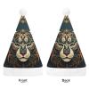 Adult Christmas Hat, Comfort Christmas Santa Hat Xmas Hat Cheetah Tribal Pattern Printed Christmas Hats for Unisex view 3