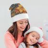Adult Christmas Hat, Comfort Christmas Santa Hat Xmas Hat Carved Lines Printed Christmas Hats for Unisex view 4