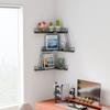 WOPITMER Fire Escape Wall Shelf - Modern City Style 3-Tier Corner Wall Shelves, Easy to Install Metal Ladder Shelf for Figures, New York Decorative Shelves for Bathroom, Living Room & Home Decor,Black view 4