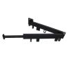 HAOHIZE Clothes Drying Rack, Laundry Room Organization Wall Clothes Drying Rack Retractable Space Saving Rotating Rings Simple Clothes Hanger for Balcony Laundry Room (Black Two Fold) view 4