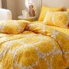 CLOTHKNOW Yellow Sunflower Duvet Cover Set - King Size, 3-Piece Yellow White Floral Bedding Set With Botanical Comforter view 3