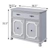 Grey Accent Cabinet with Drawer - Stylish Storage for Entryway, Living Room view 2