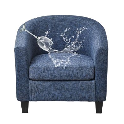 GOSTADY Waterproof Printed Club Chair Slipcover 2 Piece Stretch Accent Barrel Chair Cover Armchair Sofa Slipcovers Removable Tub Chair Cover Furniture Protector Chair Covers for Living Room,Color 76