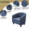 GOSTADY Waterproof Printed Club Chair Slipcover 2 Piece Stretch Accent Barrel Chair Cover Armchair Sofa Slipcovers Removable Tub Chair Cover Furniture Protector Chair Covers for Living Room,Color 76 view 3