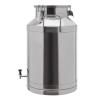 60L/15.85Gallon Stainless Steel Milk Can with Faucet, Heavy Duty Milk Jug Milk Bucket Wine Pail Bucket Bottle Liquid Container Storage Milk Container for Grain Wine Liquid,Stainless Steel Sealed Tank view 3