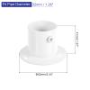 uxcell 4 Pcs 1.26 inch Pole Sockets Flange Rod Holder, Stainless Steel Closet Rod Bracket, Wall Mount Curtain Rod Bracket with Screws for Wardrobe Shower view 2
