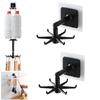 FENGKUI Kitchen Hook,360 Degrees Rotating Folding Hook,Multi Functional Rotating Hook,Rotating,Kitchen Utensil Hanger,Rotating Kitchen Utensil Holder,Kitchen Hooks for Hanging Utensils(Black) view 1