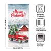 qiuhuang Christmas Hand Towels for Bathroom - Red Truck Tree Bath Towel Set of 2 - Merry Winter Kitchen Towels for Gym Hotel Xmas Gifts 28.7x13.7 Inch view 2