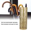 Tyenaza Umbrella Holder, Umbrella Stand Rack for Entryway, Metal Hollowed Freestanding Round Umbrella Holder Organizer Bin for Home Hotel Office Decor (M) view 4