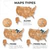 Enjoy The Wood Wooden USA Map Visited Places (Medium, Oak) view 4
