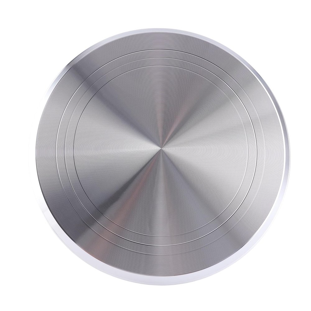Aluminum Cake Turntable Rotating Decorating Stand Pastry Baking Tool 12inch for Restaurant Silver
