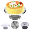 Aluminum Cake Turntable Rotating Decorating Stand Pastry Baking Tool 12inch for Restaurant Silver view 2
