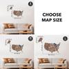 Enjoy The Wood Wooden USA Map Visited Places (Medium, Dark Walnut) view 3