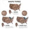 Enjoy The Wood Wooden USA Map Visited Places (Medium, Dark Walnut) view 4