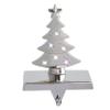 Amooca Christmas Stocking Holders Non-Slip Metal Hooks LED Lights Tree Decor Fireplace Mantle Stocking Hanger for Party Decorations (Silver) view 1