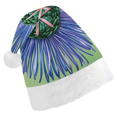 NWGHM Santa Hat Modern Silk Threads Cloverleaf Filigree Christmas Hat Xmas Hat Novelty Xmas Holiday Hat Xmas Party Hat Headwear L Size