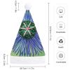 NWGHM Santa Hat Modern Silk Threads Cloverleaf Filigree Christmas Hat Xmas Hat Novelty Xmas Holiday Hat Xmas Party Hat Headwear L Size view 2