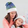 NWGHM Santa Hat Modern Silk Threads Cloverleaf Filigree Christmas Hat Xmas Hat Novelty Xmas Holiday Hat Xmas Party Hat Headwear L Size view 4