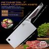 AETHMETAL 7" Meat Cleaver Knife, Full Tang High-Carbon Stainless Steel Kitchen Cleaver for Chopping Meat, Pork, and Bones, Ergonomic Metal Handle, Professional Chef Butcher Knife view 3