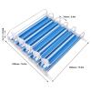 5pcs Fridge Drink Dispenser, Automatic Pusher Glide Self Pushing Soda Can Dispenser Water Bottle Drink Dispenser for Kitchen (Blue) view 3