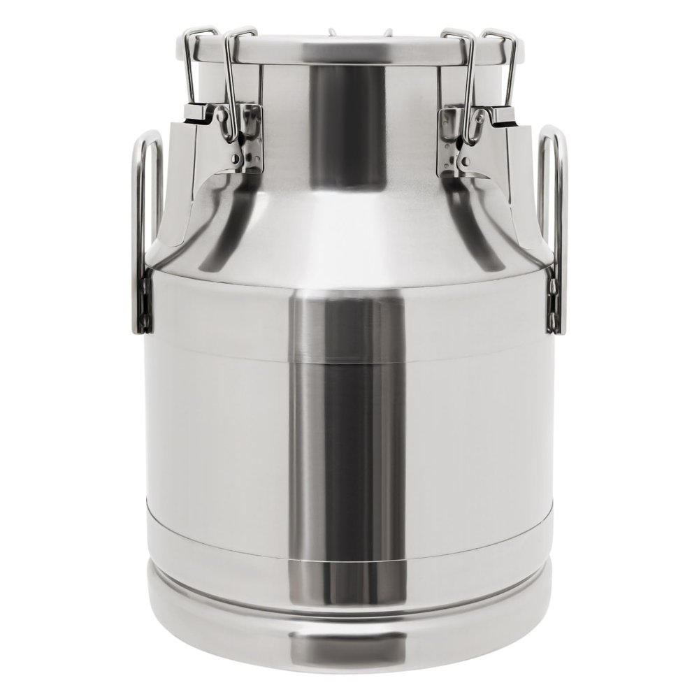 10L/2.64Gallon Stainless Steel Milk Can, Heavy Duty Milk Jug Milk Bucket Wine Pail Bucket Bottle Liquid Container Storage Milk Container for Grain Wine Liquid,Stainless Steel Sealed Tank