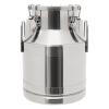 10L/2.64Gallon Stainless Steel Milk Can, Heavy Duty Milk Jug Milk Bucket Wine Pail Bucket Bottle Liquid Container Storage Milk Container for Grain Wine Liquid,Stainless Steel Sealed Tank view 1