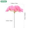 M METERXITY 40-Pack Silk Hydrangea Flowers, Artificial Flowers Heads with 40pcs Stems, Full Hydrangea Flowers for Home Decor/Wedding/Christmas/DIY/Party/Garden [Dark Pink] view 3