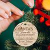 Santa's Favorite College Student Ornament Christmas 2026, Customized Students Keepsake Decor Hanging On Xmas Tree, Custom Freshman Ornaments, Personalized University Student Ornament Gift with Name view 4