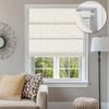 BERISSA No Drill Roman Shades for Windows Blackout, Cordless Linen Fabric Roman Blinds for Windows,Pull Down Room Darkening Window Shades for Home Office,Linen Beige,58" W x 78" H view 1