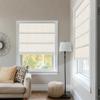 BERISSA No Drill Roman Shades for Windows Blackout, Cordless Linen Fabric Roman Blinds for Windows,Pull Down Room Darkening Window Shades for Home Office,Linen Beige,58" W x 78" H view 2