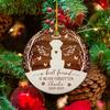 A Best Friend is Never Forgotten Ceramic Ornament for Xmas Tree, Personalized Dog Memorial Christmas Ornament 2026, Dog Angel Wings Memorial Xmas Ornaments, Custom Name & Year Loss of Dog Ornament view 3