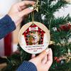 Add Photo Dog First Christmas Ornament 2026, Personalized Picture My First Christmas My Forever Family Ornaments, Photo Frame Puppy's 1St Xmas Tree Ceramic Ornament, Custom Name Photo Ornament Xmas view 4