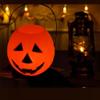 Lymzpwg Halloween Party Pumpkin Lantern Portable Pumpkin Bucket Halloween Candy Lantern Props (Without Light)(Blue) view 3