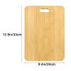 Cutting Boards, Bamboo Cutting Board, Cutting Boards for Kitchen, Handle, 2 Assorted Sizes, for Kitchen, Meat, Vegetables(Small) view 2