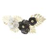 ANGGREK Iron Art Wall Decoration, Luxury Iron Art Wall Pendant, Widely Used in Black and White for Office view 1
