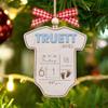 CleveFit Baby's First Christmas Ornament 2024 | Personalized Birth Stats | Baby Announcement | Newborn | New Baby Gift view 1