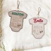 CleveFit Baby's First Christmas Ornament 2024 | Personalized Birth Stats | Baby Announcement | Newborn | New Baby Gift view 2