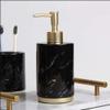 DYKKLKQ Countertop Soap Dispensers,Ceramic Soap Dispenser Soap Pump for Bathroom Kitchen Durable Bottle Antirust Pump 18.6oz Soap dispensers (Black 500ml) view 1