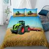 Tractor Duvet Cover 3 Piece Microfibre Tractor Bed Linen with Zipper Closure Easy Care Bedding Set with 2 Pillowcase for Kids Teens (Multi 05,Twin) view 1