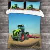 Tractor Duvet Cover 3 Piece Microfibre Tractor Bed Linen with Zipper Closure Easy Care Bedding Set with 2 Pillowcase for Kids Teens (Multi 05,Twin) view 2