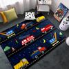 Car Carpet for Kids Room - Kids Car Rug Play Mat, Construction Rug City Traffic Road Carpet Playmat for Cars Boy Bedroom Decor 4.5x6 Feet view 1
