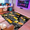 Construction Rugs for Boys Room - Car Rug Play Mat Kids Play Rug Trucks Car Carpet Kids Playroom Construction Room Decor for Boys 4.5x6 Feet view 2