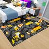 Construction Rugs for Boys Room - Car Rug Play Mat Kids Play Rug Trucks Car Carpet Kids Playroom Construction Room Decor for Boys 4.5x6 Feet view 4