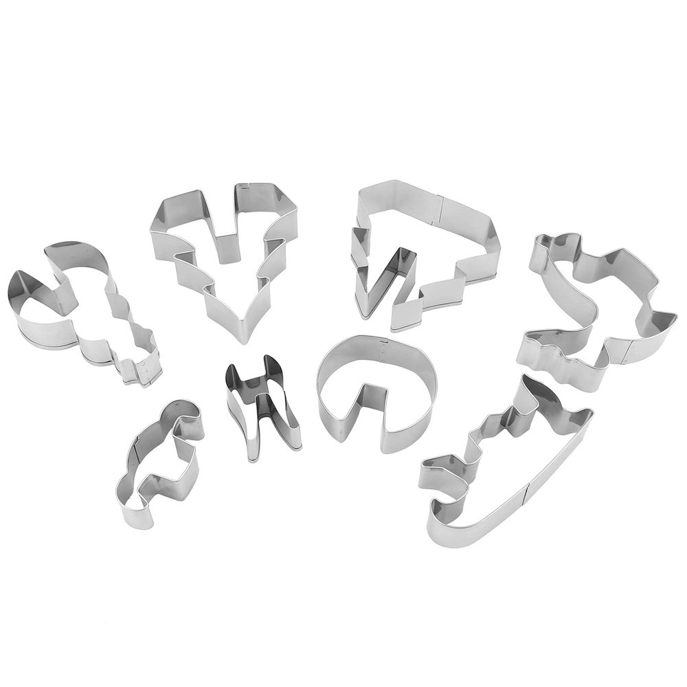 Christmas Cookie Cutter Set8 Piece Large Cookie Baking Tool Accessories