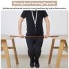 Elitix Solid Wood Clothes Support Holder for Closet, Bedroom Coats Hanger w/Flange, Oval Garment Organizer Bar for Laundry Room Nursery Store(Natural,65cm(25 5/8")) view 4