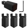 4Pcs Adjustable Chair Riser Bed Furniture Riser Heavy Duty Desk Couch Bottom Elevator Metal Sofa Table Raiser 1.97/3.94inch Lift Support 20,000lb for Furniture Thickness 0.8-1.4inch US view 1